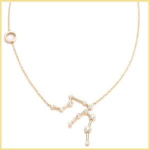 Lulufrost 14k & Diamond Zodiacs + Air Necklace